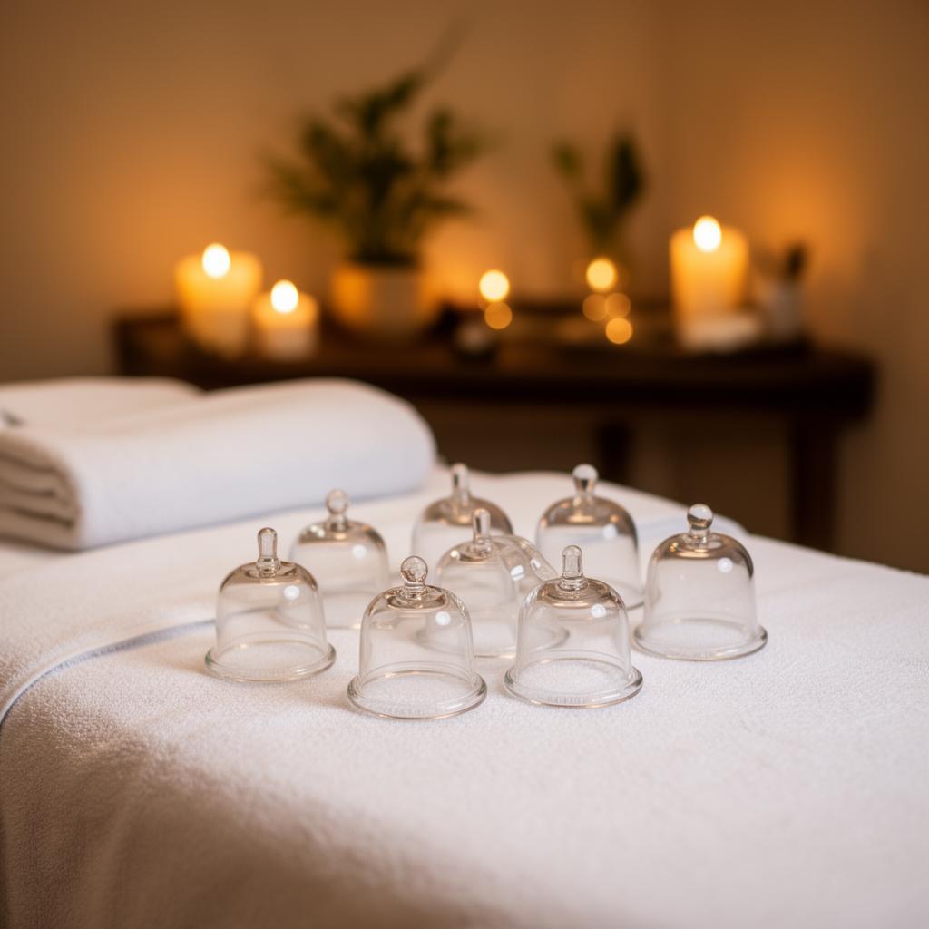 Séance de cupping avec ventouses